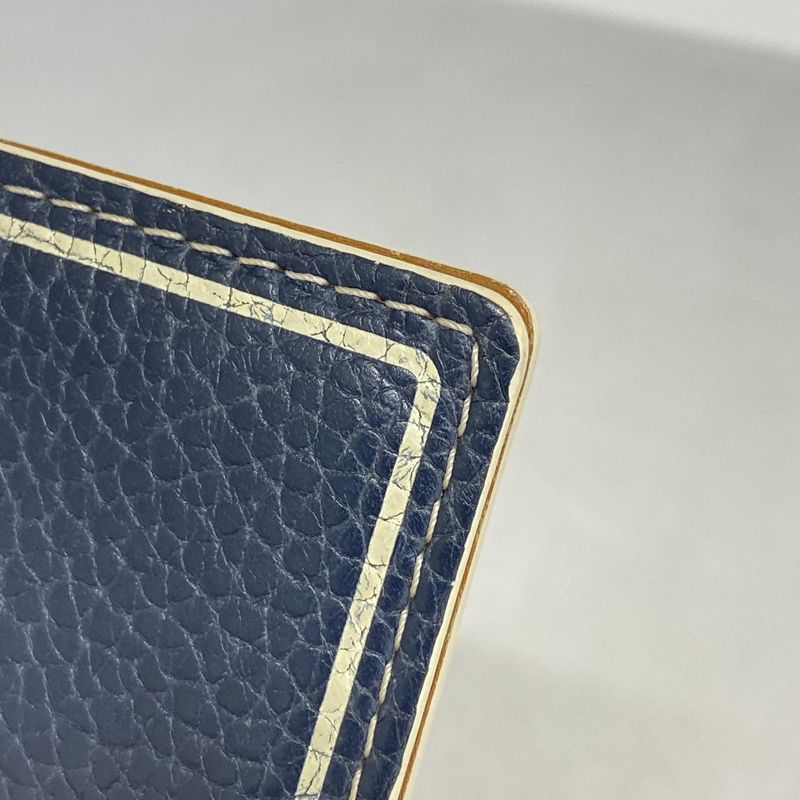 Louis Vuitton Organizer Card Case Organizer De Poche Navy Men's Women's Unisex