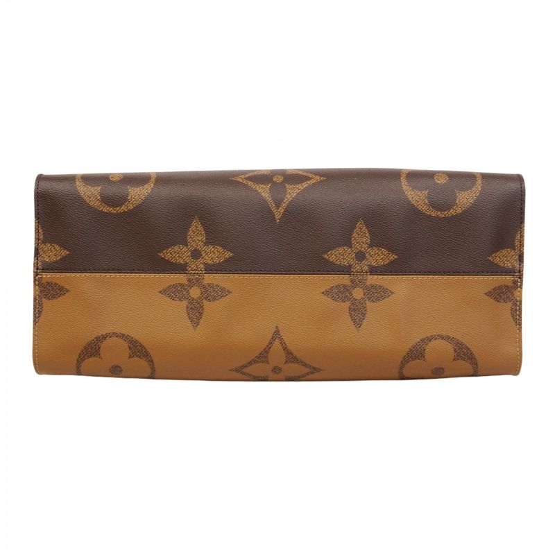 Louis Vuitton Tote Monogram Giant Reverse On-the-go GM M44576 Brown 2-way Bag