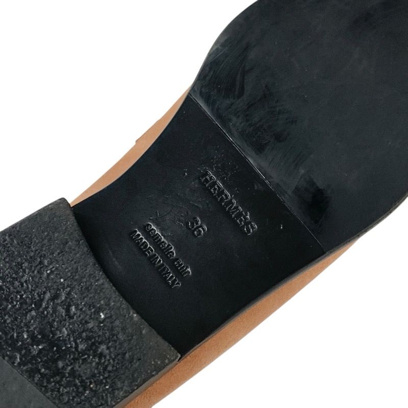 Hermes D'esting Loafers Leather Shoes Suede Pink Gold Kelly Hardware Moccasin