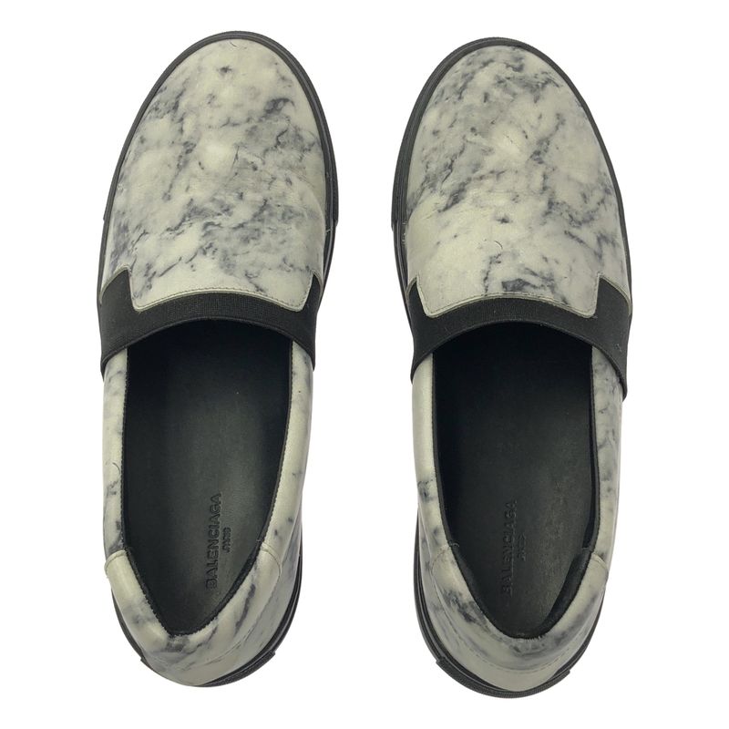 Balenciaga | Total Pattern Slip-on Low Cut Sneakers | 39 | White Black | Men's