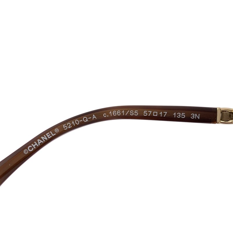Chanel | Gradient Sunglasses Eyewear 5210-q-a | 57□17 | Brown | Ladies