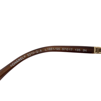 Chanel | Gradient Sunglasses Eyewear 5210-q-a | 57□17 | Brown | Ladies