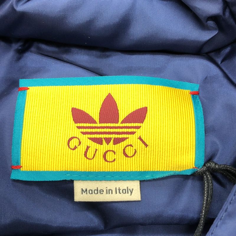 Gucci | × Adidas Trefoil Logo Zip Parachute Pullover | 46 | Navy | Men's