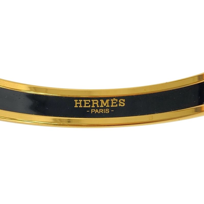 Hermes - Sellier Emile Cloisonne Bangle Accessory - Orange - Women's