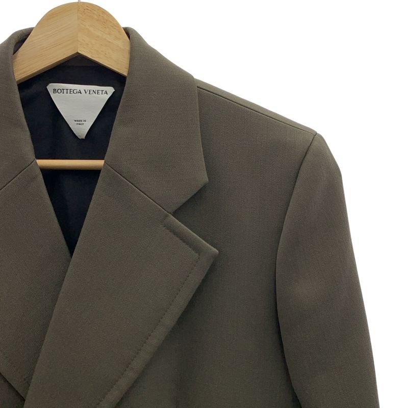 Bottega Veneta - Wool Double Breasted Tailored Jacket - 36 - Grey - Women's
