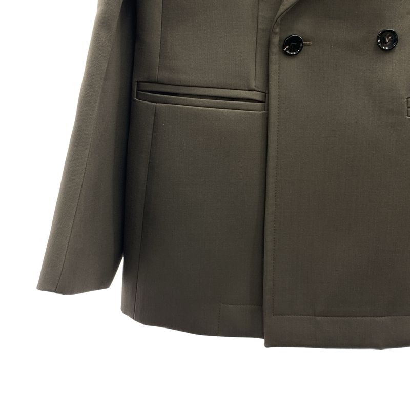 Bottega Veneta - Wool Double Breasted Tailored Jacket - 36 - Grey - Women's