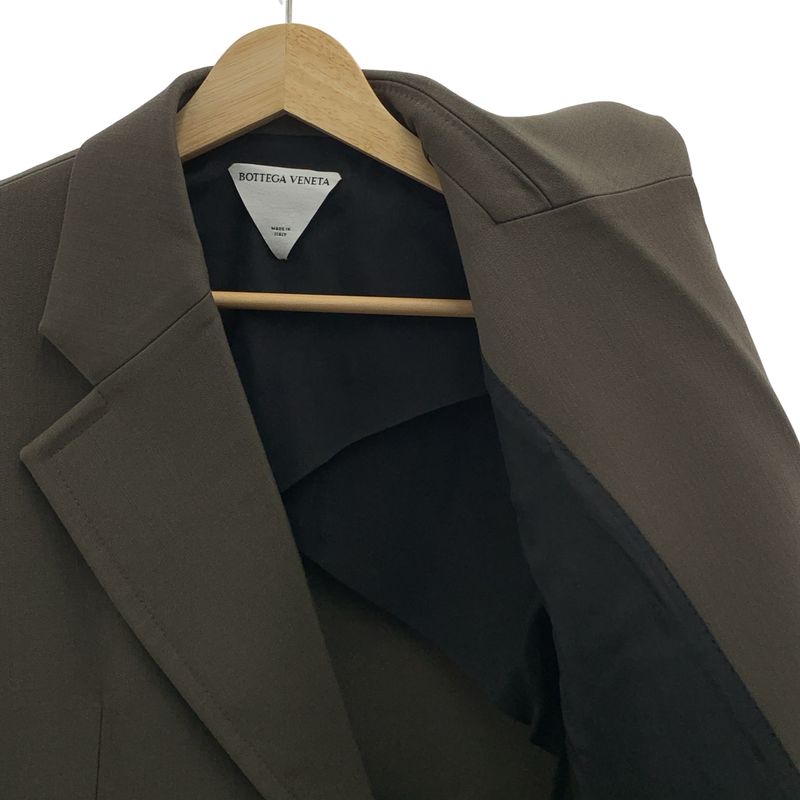 Bottega Veneta - Wool Double Breasted Tailored Jacket - 36 - Grey - Women's