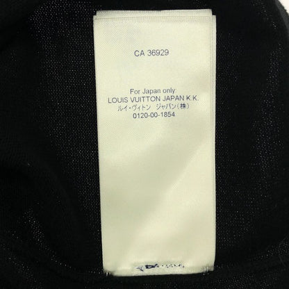 Louis Vuitton Cotton Silk Logo Intarsia Knit Sweater - L - Black - Men's