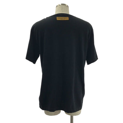 Louis Vuitton Cotton Silk Logo Intarsia Knit Sweater - L - Black - Men's