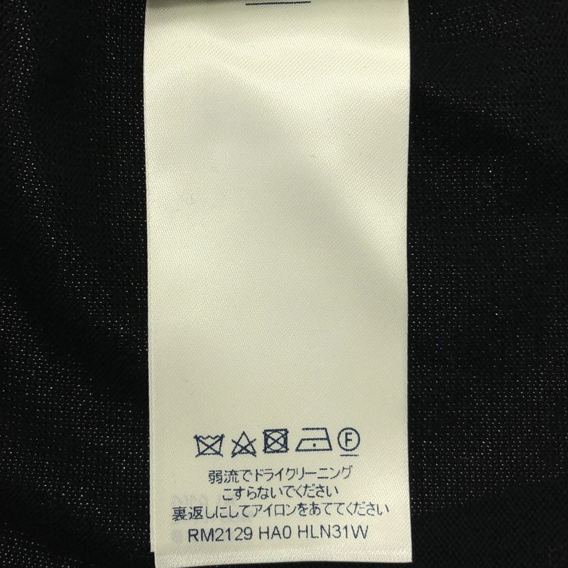 Louis Vuitton Cotton Silk Logo Intarsia Knit Sweater - L - Black - Men's