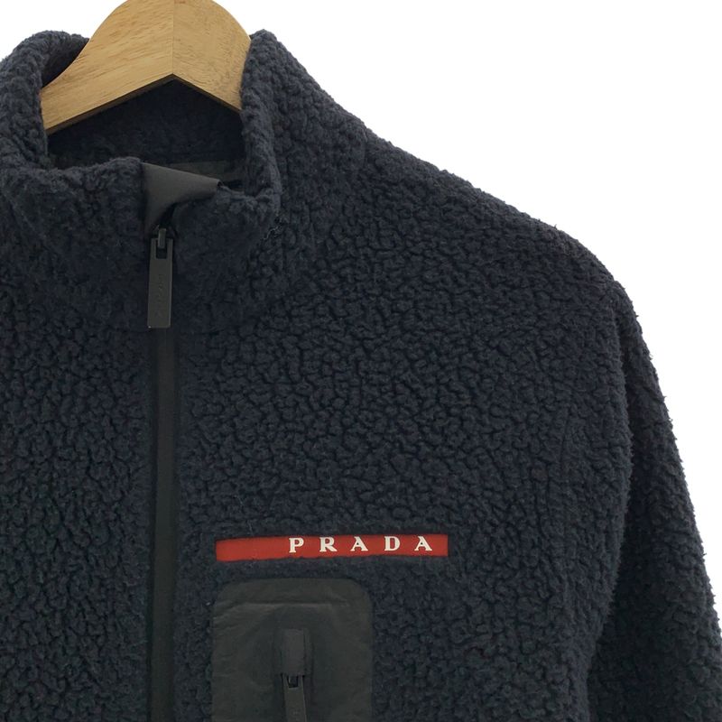 Prada | Recycled Fleece Technical Jacket - S - Black - Men's