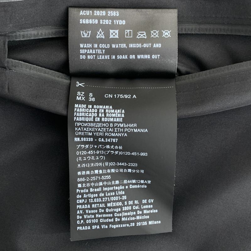 Prada | Recycled Fleece Technical Jacket - S - Black - Men's