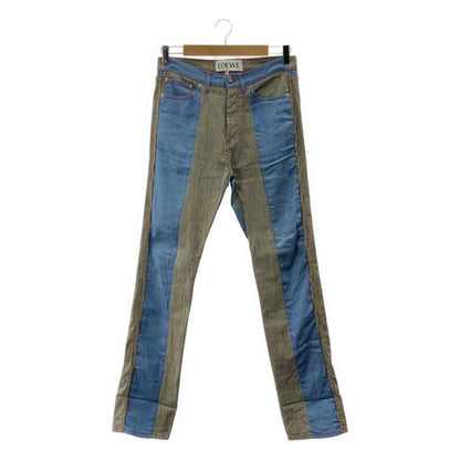 Loewe - Denim Hickory Slim Fit Pants - 36 - Indigo - Mens