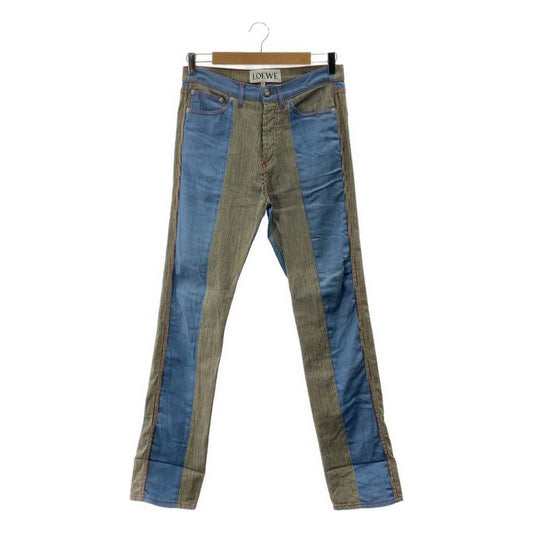 Loewe - Denim Hickory Slim Fit Pants - 36 - Indigo - Mens