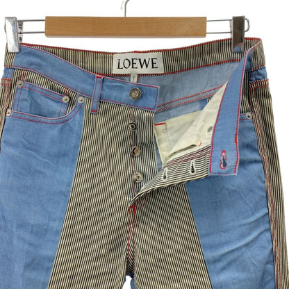 Loewe - Denim Hickory Slim Fit Pants - 36 - Indigo - Mens