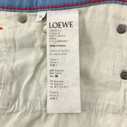 Loewe - Denim Hickory Slim Fit Pants - 36 - Indigo - Mens