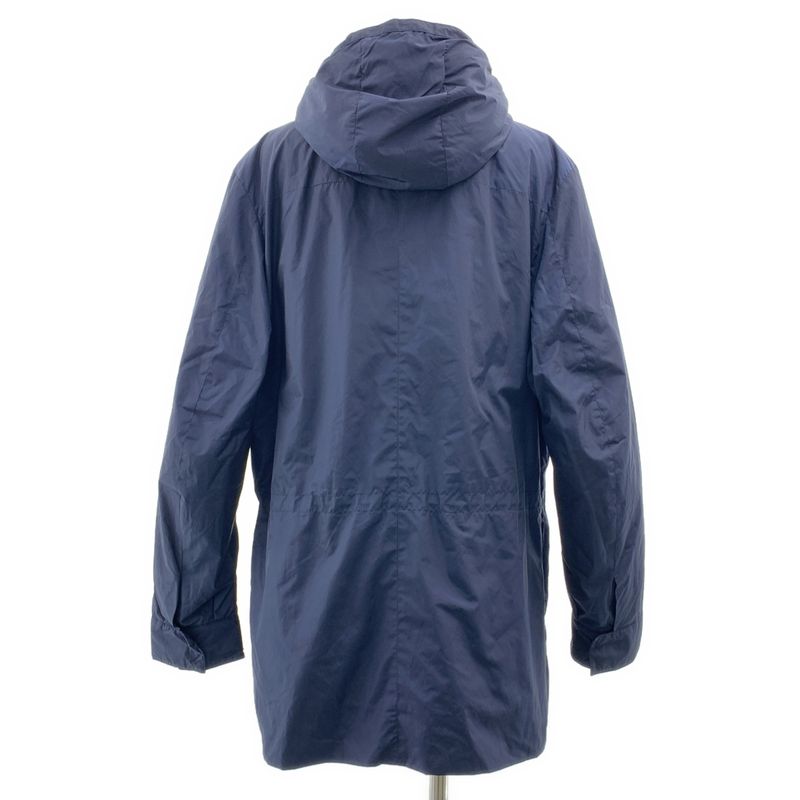 Fendi | Nylon Logo Zip Drawstring Overcoat Hoodie Cable Knit Fully Lined | 48 |