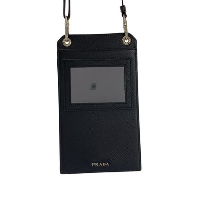 Prada - Saffiano Leather Phone Pouch - Black - Men's
