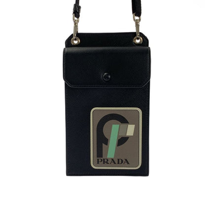 Prada - Saffiano Leather Phone Pouch - Black - Men's