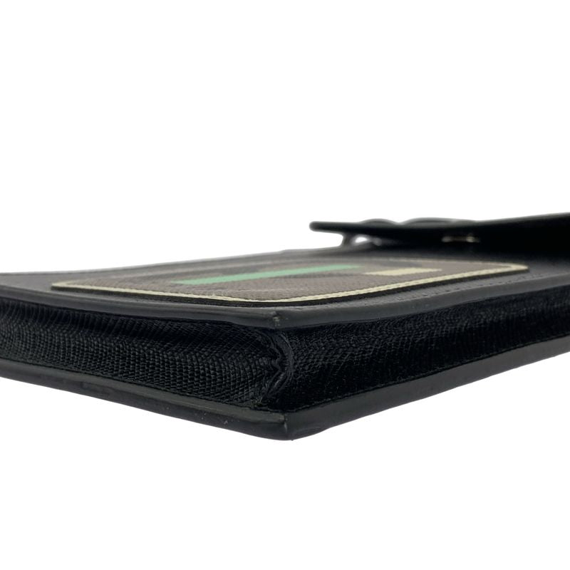 Prada - Saffiano Leather Phone Pouch - Black - Men's