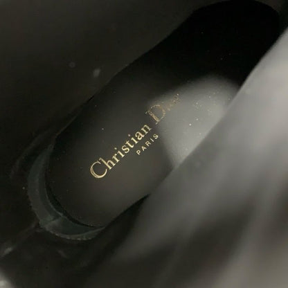 Christian Dior Empreinte Boots Short Shoes Leather Black Gold Belt Logo