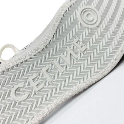 Celine Ct-03 Sneakers Shoes Leather White High Cut Logo Velcro