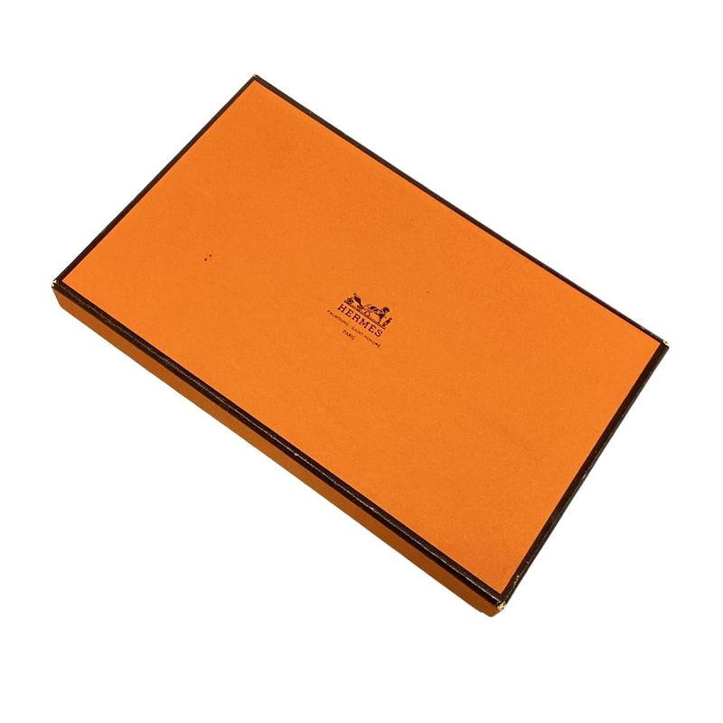 Hermes Bifold Wallet Bearn Compact Blue Zanzibar New Shape Hardware Silver