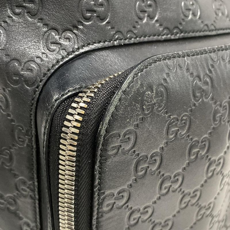 Gucci Backpack Sac Cima Line 406370 Black Leather