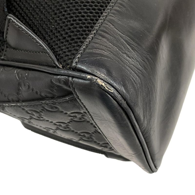 Gucci Backpack Sac Cima Line 406370 Black Leather