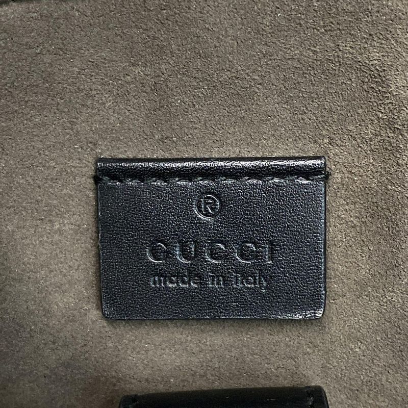 Gucci Backpack Sac Cima Line 406370 Black Leather