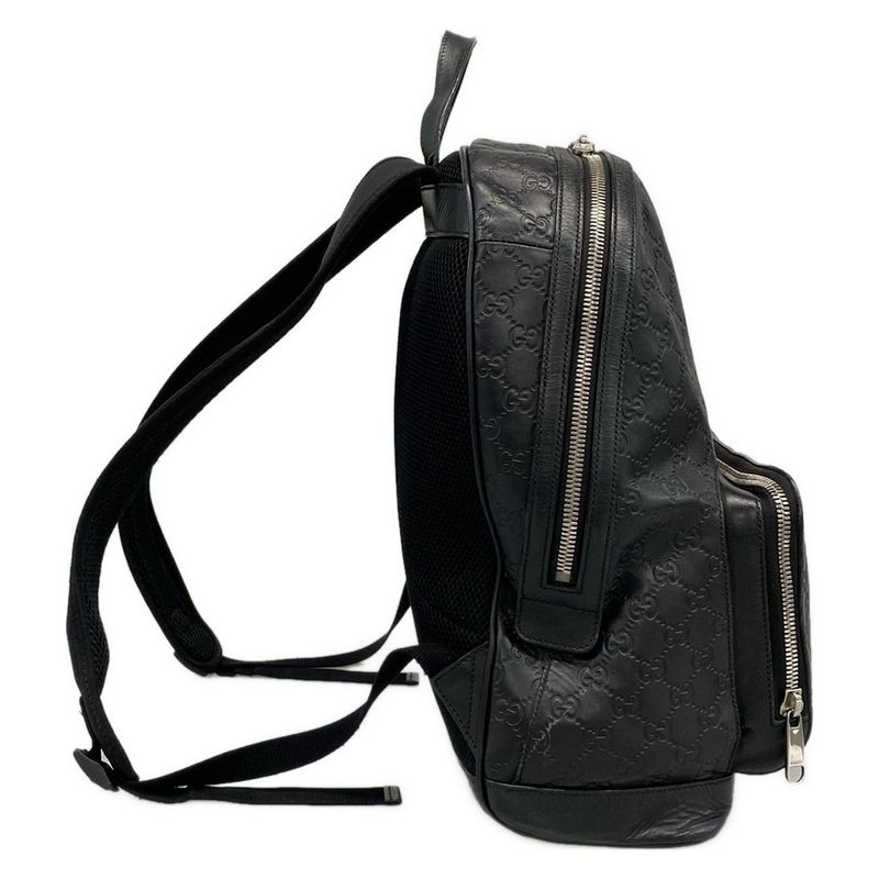 Gucci Backpack Sac Cima Line 406370 Black Leather