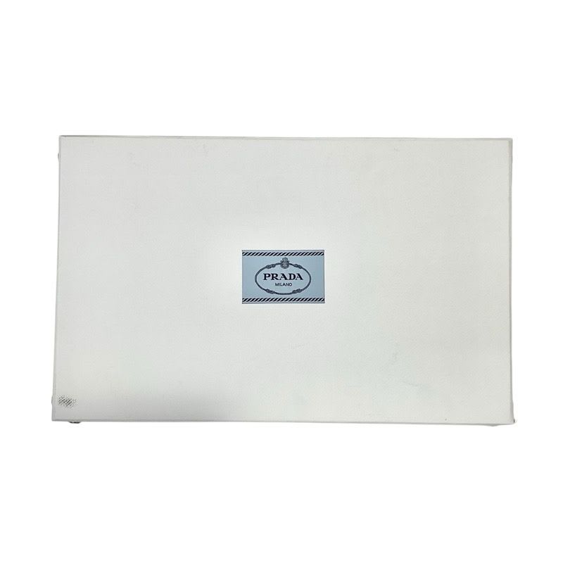 Prada Scarf Silk Camel Silver Triangle Logo Shawl