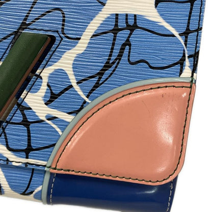 Louis Vuitton Shoulder Bag Twisted MM M50967 Aqua Pattern Leather