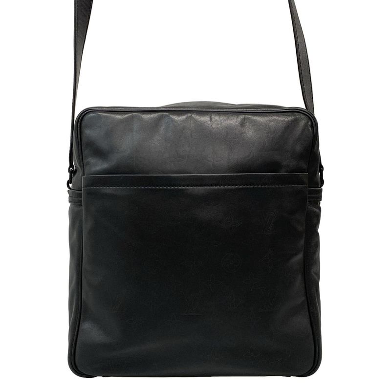 Louis Vuitton Diffie Clarkson M92402 Black Leather Shoulder Bag