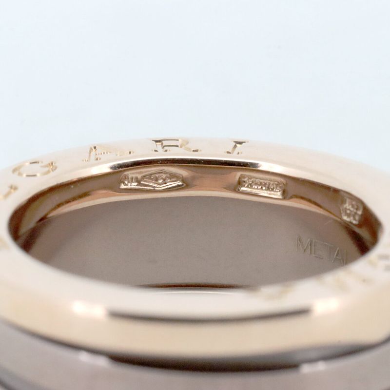 Bulgari B Zero One 2 Band Metal Ring Ring Size 9 ROMA 18K Pink Gold (18k Pink