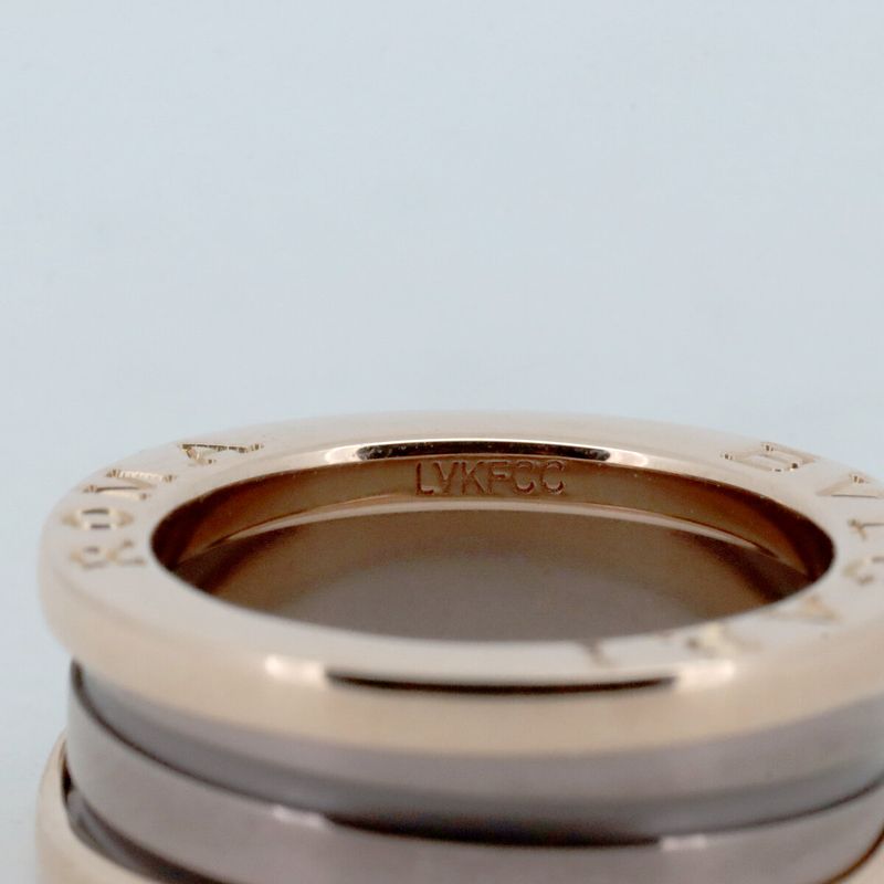 Bulgari B Zero One 2 Band Metal Ring Ring Size 9 ROMA 18K Pink Gold (18k Pink