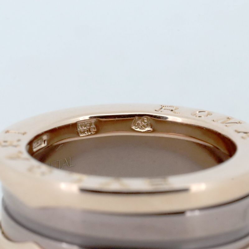 Bulgari B Zero One 2 Band Metal Ring Ring Size 9 ROMA 18K Pink Gold (18k Pink