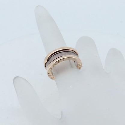 Bulgari B Zero One 2 Band Metal Ring Ring Size 9 ROMA 18K Pink Gold (18k Pink