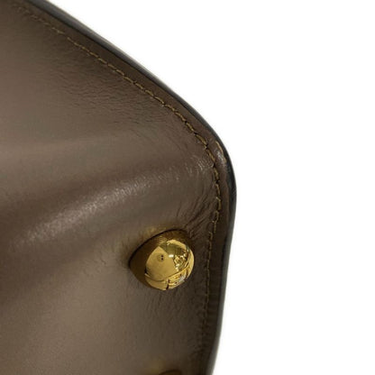 Fendi Handbag Excellent Condition Way Small 8bs054 Dark Brown Leather