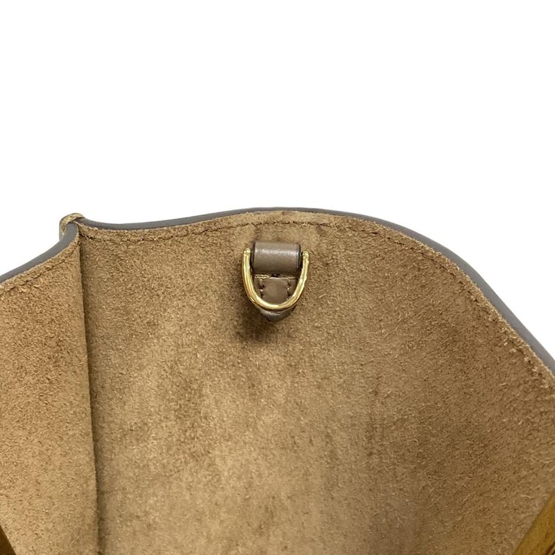 Fendi Handbag Excellent Condition Way Small 8bs054 Dark Brown Leather