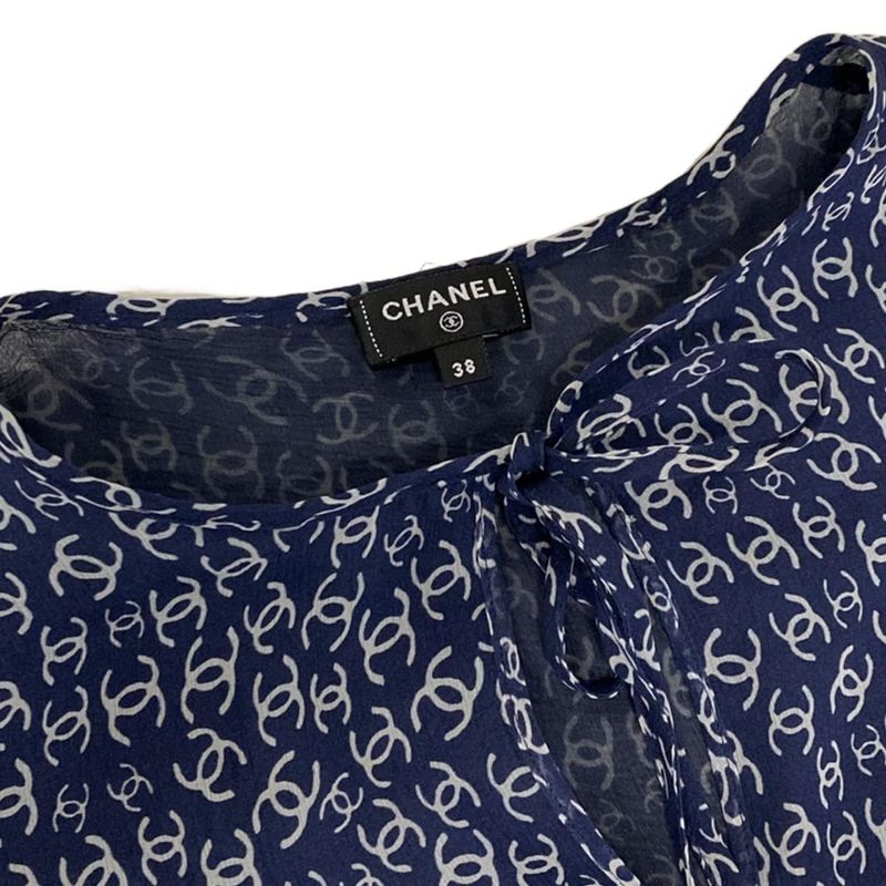 Chanel Short Sleeve Cut and Sewn Size 38 M Women's Excellent Condition - P79087
