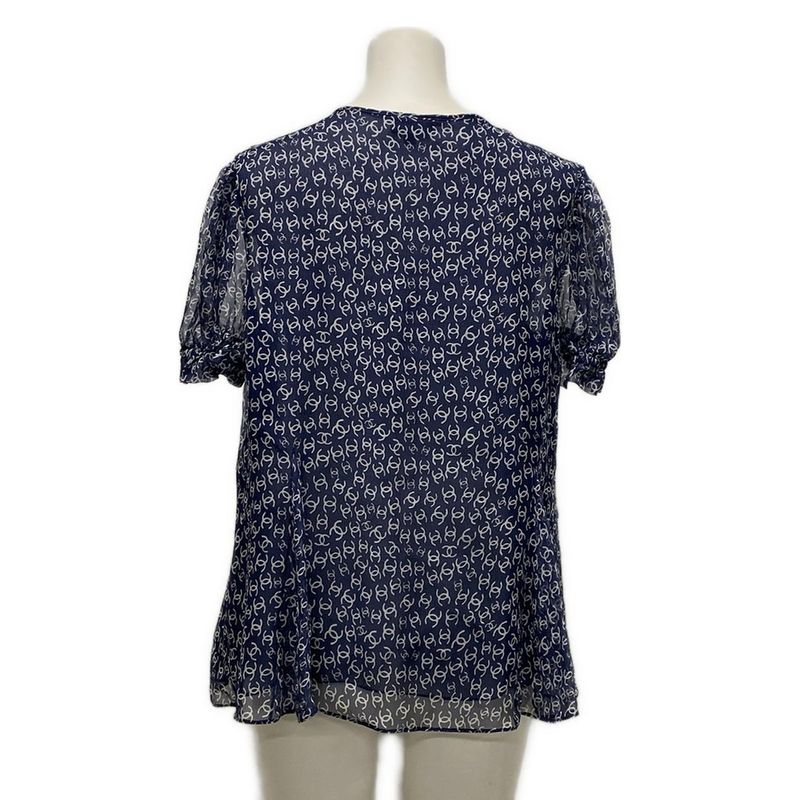 Chanel Short Sleeve Cut and Sewn Size 38 M Women's Excellent Condition - P79087