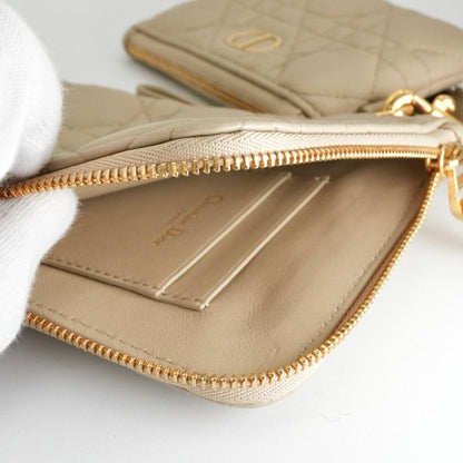Christian Dior Mobile Smartphone Accessories Beige Gold Black Lady Cannage