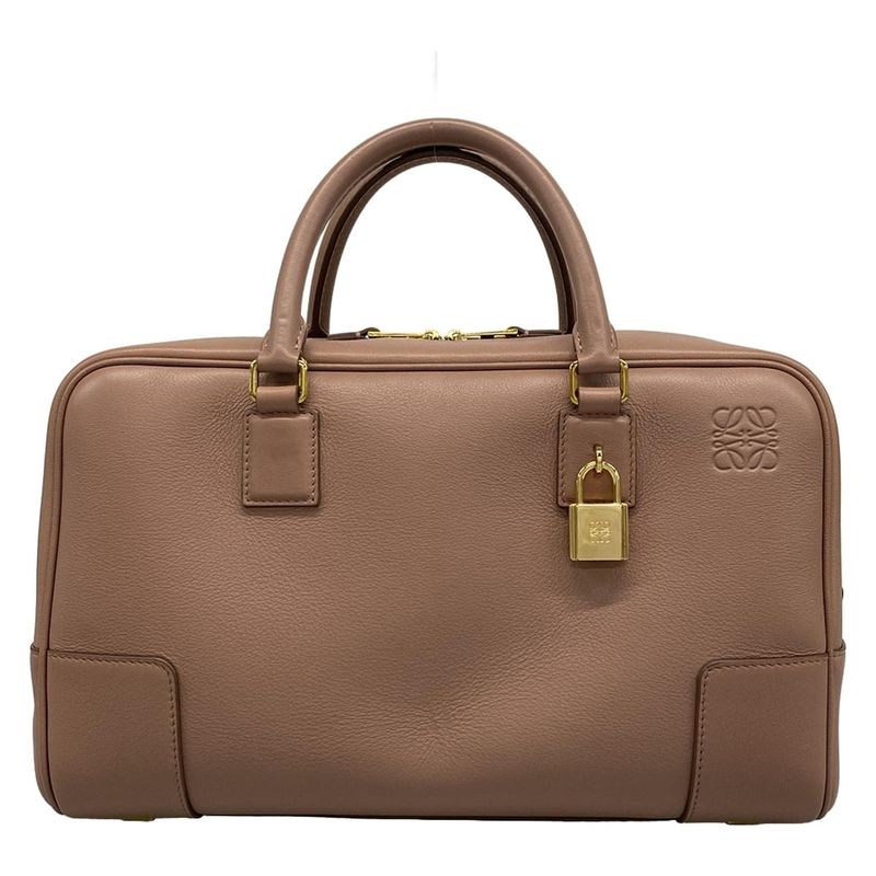 Loewe Handbag Excellent Condition Amazona 28 A039n08x01 Pink Beige