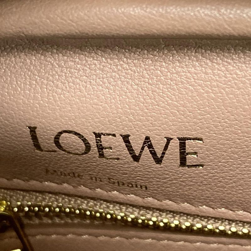 Loewe Handbag Excellent Condition Amazona 28 A039n08x01 Pink Beige
