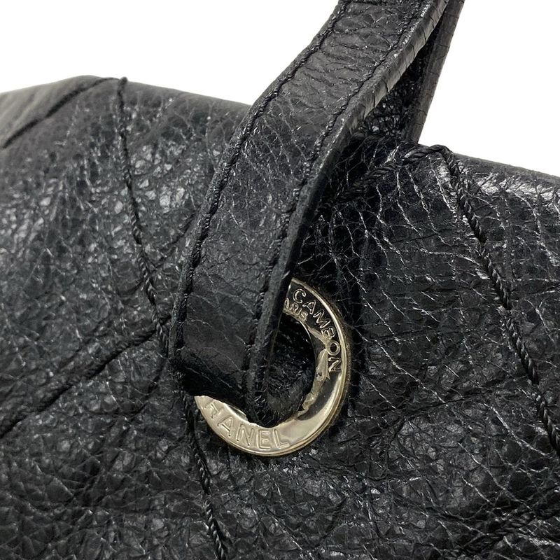 Chanel Tote Bag on the Road A48019 Black Silver Hardware