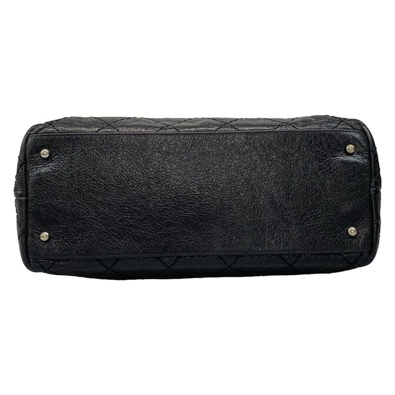 Chanel Tote Bag on the Road A48019 Black Silver Hardware