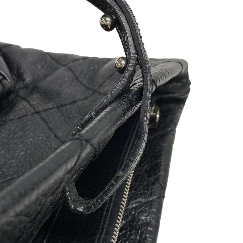 Chanel Tote Bag on the Road A48019 Black Silver Hardware