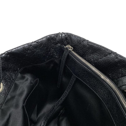 Chanel Tote Bag on the Road A48019 Black Silver Hardware