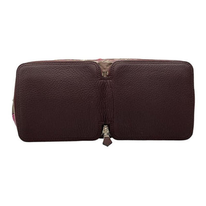 Hermes Tote Bag Excellent Condition Silky Pop Bordeaux Silver Hardware Foldable